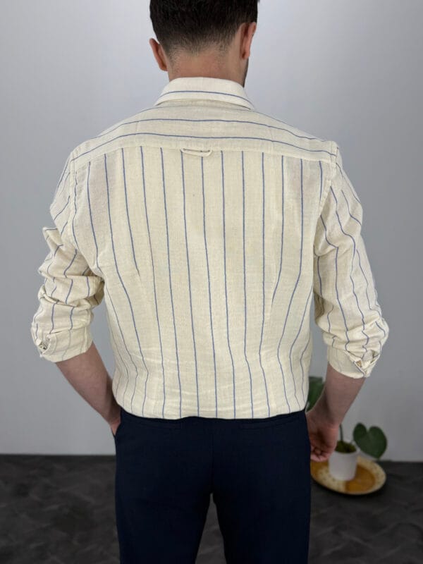 Andre Yüksek Kalite Slim Fit Gömlek-Saks - Görsel 3