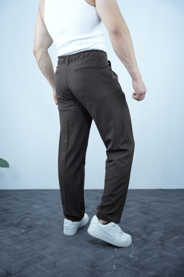 Rino Baggy Kalıp pile detaylı pantolon-Kahve - Görsel 3
