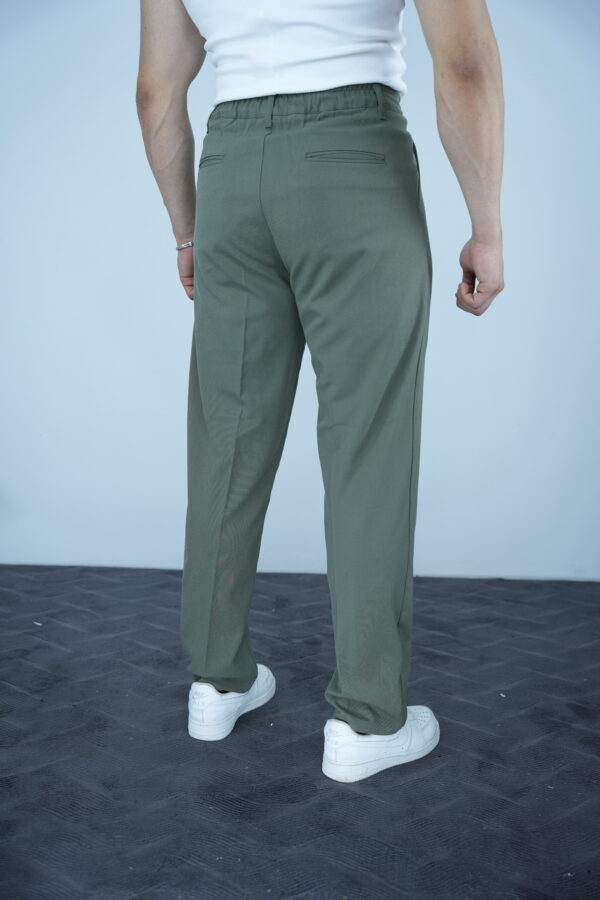 Rino Baggy Kalıp pile detaylı pantolon-Haki - Görsel 3