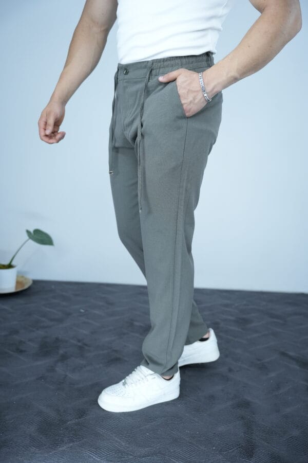 S22 Jogger Klasik Erkek pantolon-Haki - Görsel 2