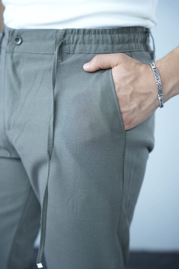 S22 Jogger Klasik Erkek pantolon-Haki - Görsel 4