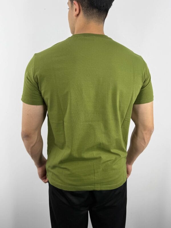 CY Basic dikiş detaylı Tshirt-Yeşil - Görsel 3